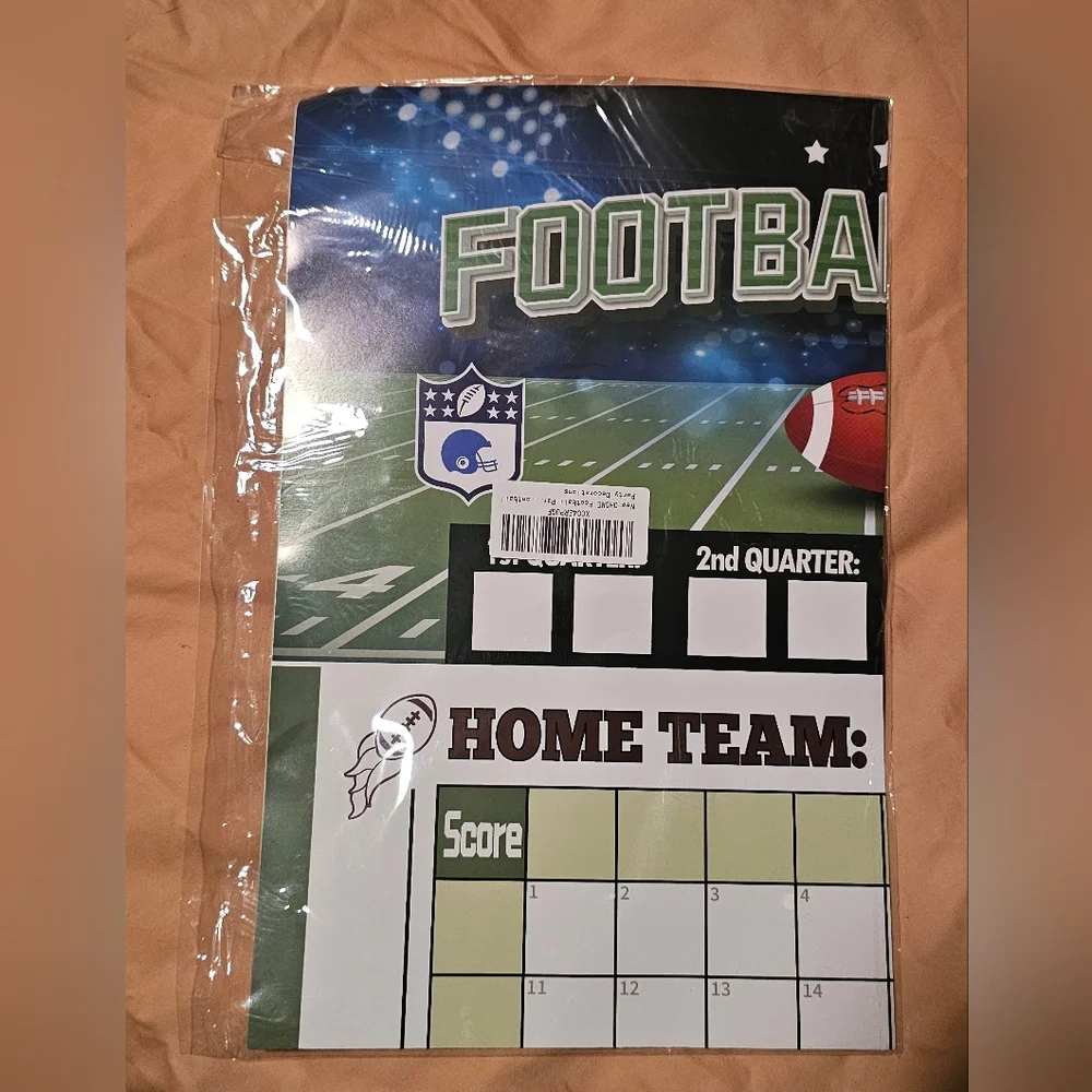 Football Pool Game Sheets - Green and White